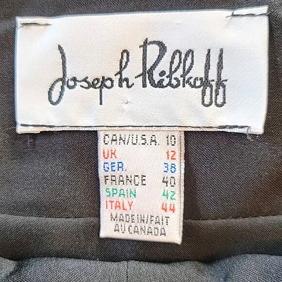 Joseph Ribkoff Y2K Baby Doll Dress Women's 10 Black Silver Sequin Festive Season - Picture 8 of 14